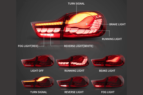 BMW 4-Series M4 F82 F83 F32 F36/F33 OLED Dynamic -GTS Style- Tail Lights (2014-2020) - K2 Industries