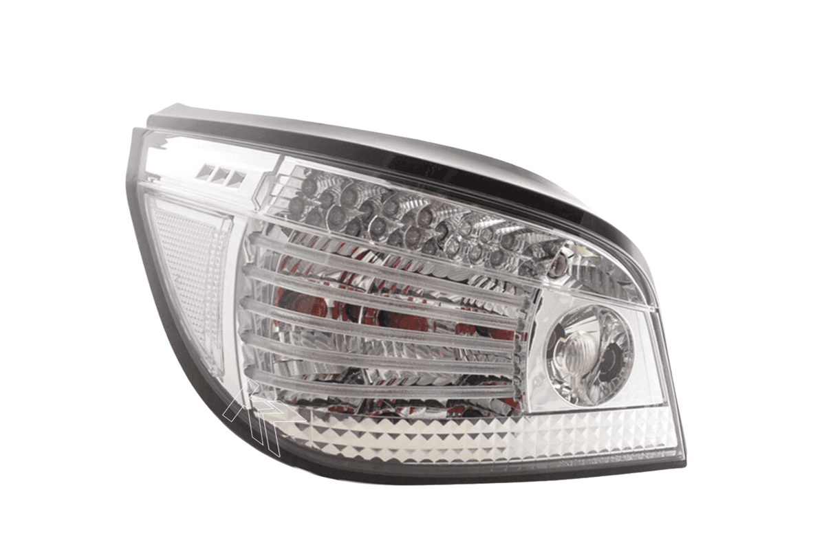 BMW 5-series E60 Sedan Chrome Clear LED Taillights Set (2004-2007) - K2 Industries