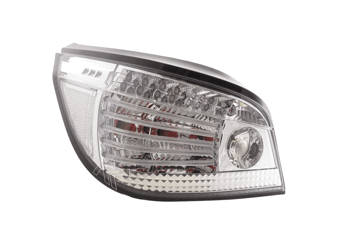 BMW 5-series E60 Sedan Chrome Clear LED Taillights Set (2007-2009) - K2 Industries
