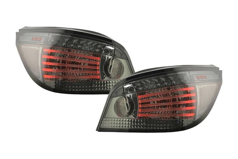 BMW 5 Series E60 Sedan Chrome/Smoked LED Taillights (2008-2009) - K2 Industries