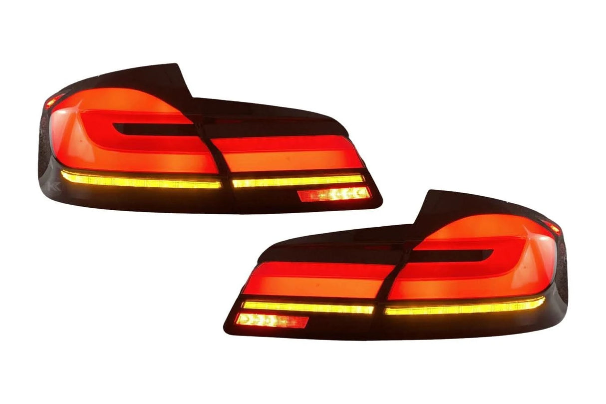BMW 5-Series F10 F18 Clear (G30 Style) Tail Lights 2011-2017 - K2 Industries