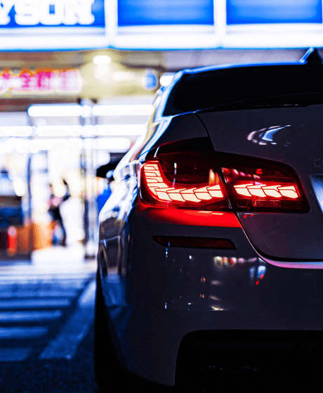 BMW 5-Series F10 F18 M5 6th Gen GTS Style -Red or Smoked- OLED Dynamic LED Tail Lights (2011-2017) - K2 Industries