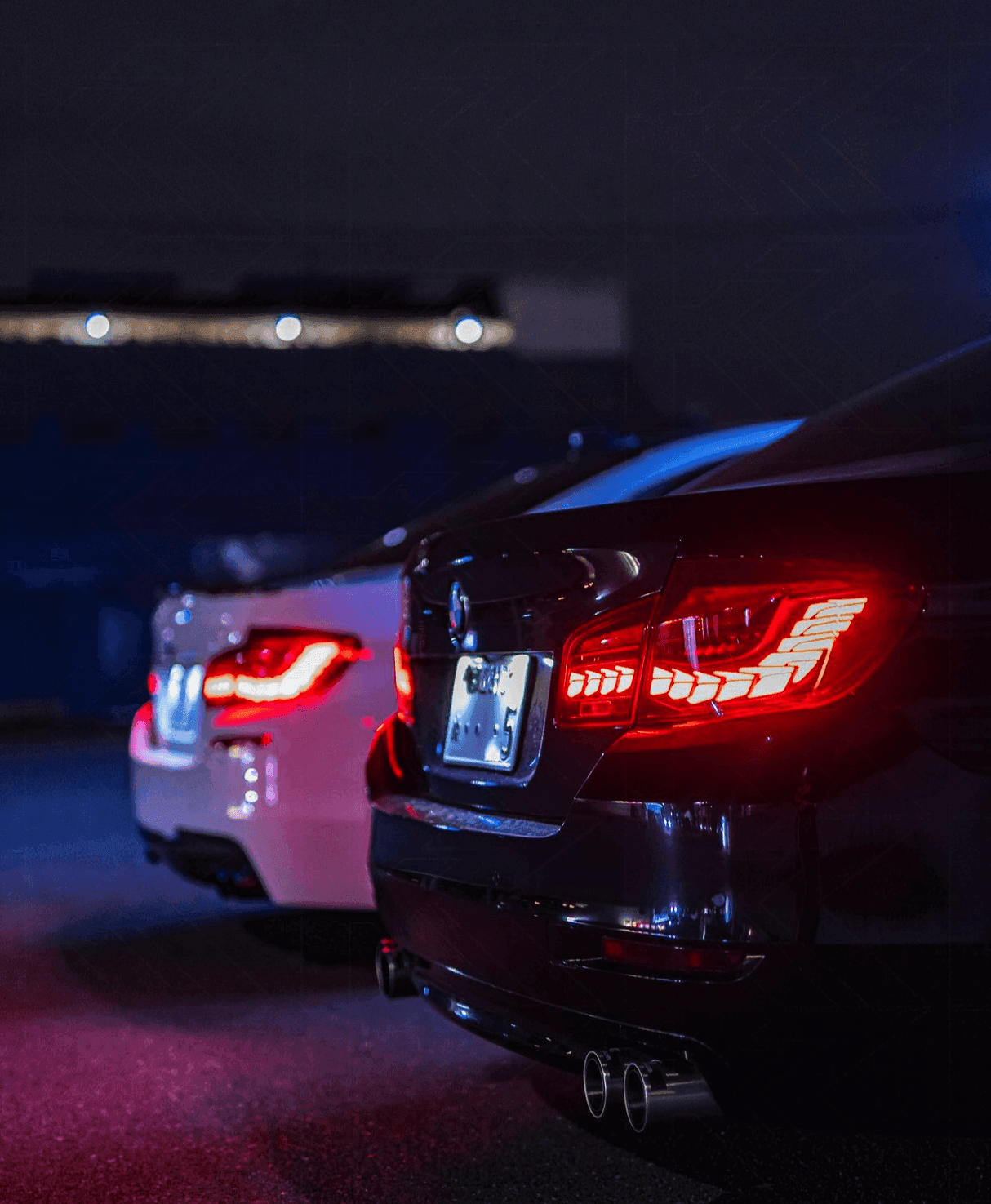 BMW 5-Series F10 F18 M5 6th Gen GTS Style -Red or Smoked- OLED Dynamic LED Tail Lights (2011-2017) - K2 Industries