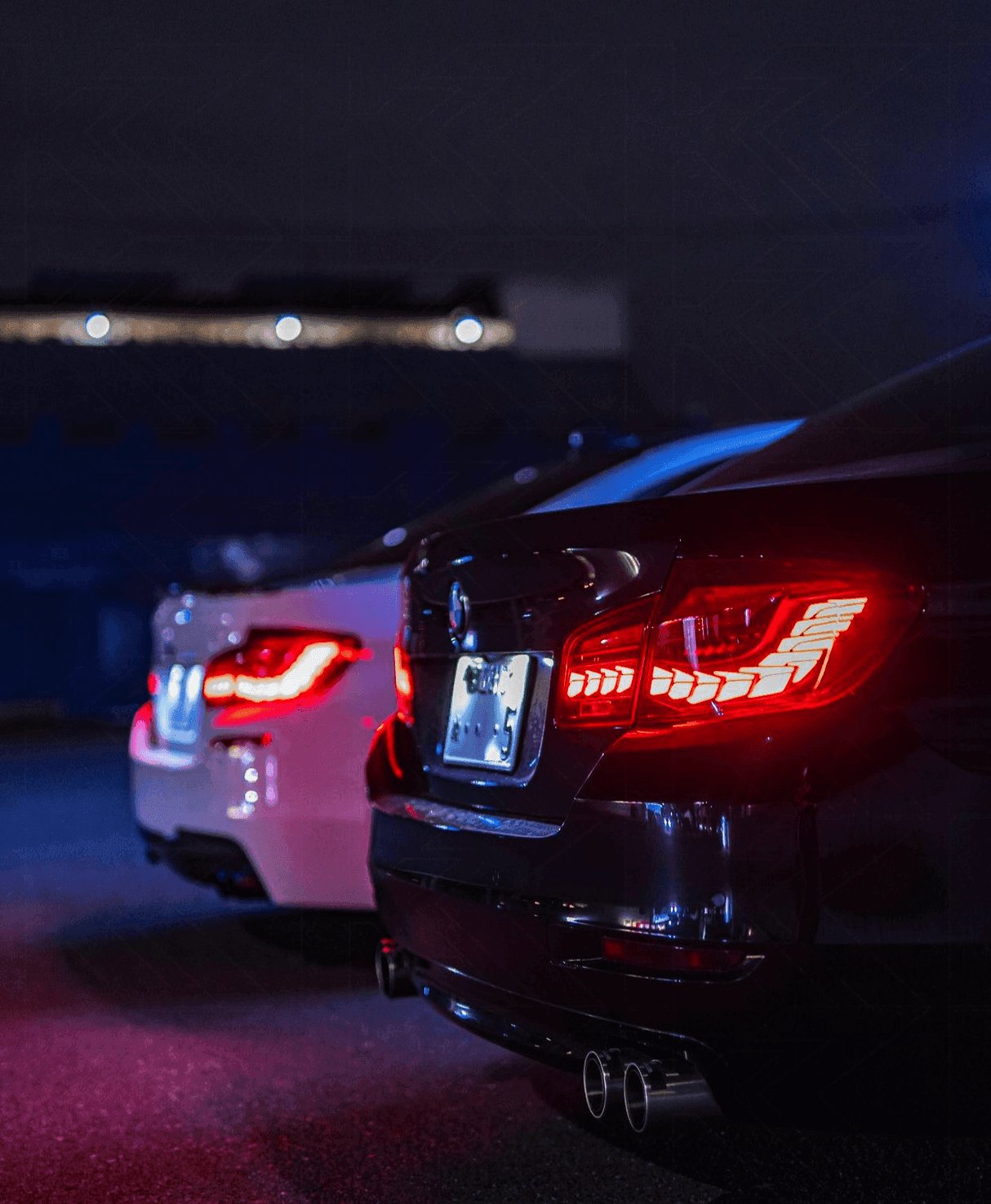 BMW 5-Series F10 F18 M5 6th Gen GTS Style -Red or Smoked- OLED Dynamic LED Tail Lights (2011-2017) - K2 Industries