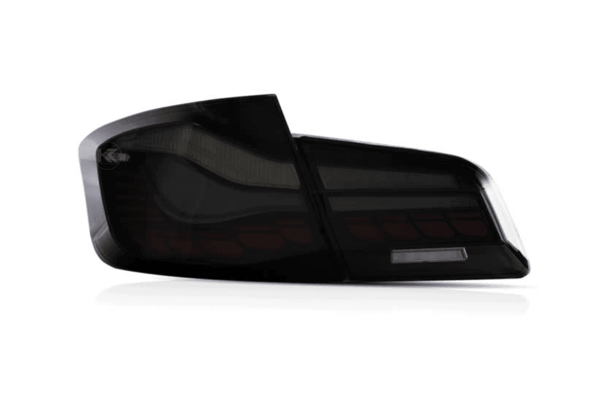 BMW 5-Series F10 F18 M5 6th Gen GTS Style -Red or Smoked- OLED Dynamic LED Tail Lights (2011-2017) - K2 Industries
