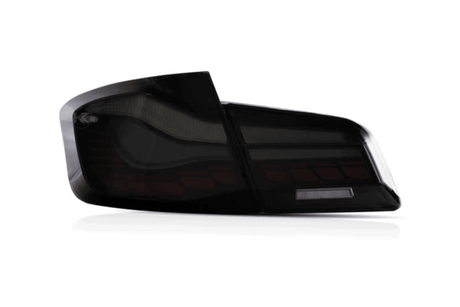 BMW 5-Series F10 F18 M5 6th Gen GTS Style -Red or Smoked- OLED Dynamic LED Tail Lights (2011-2017) - K2 Industries