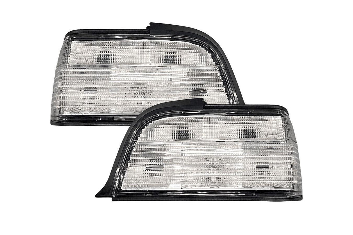 BMW E36 Coupe/Convertible Custom Clear Tail Lights V3 (1992-1999) - K2 Industries