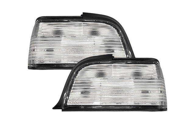 BMW E36 Coupe/Convertible Custom Clear Tail Lights V3 (1992-1999) - K2 Industries