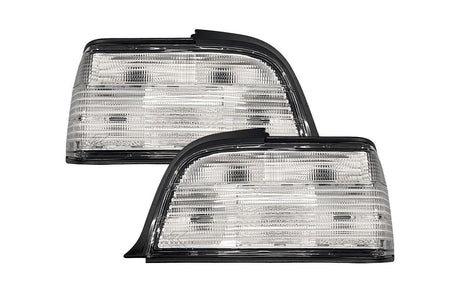 BMW E36 Coupe/Convertible Custom Clear Tail Lights V3 (1992-1999) - K2 Industries