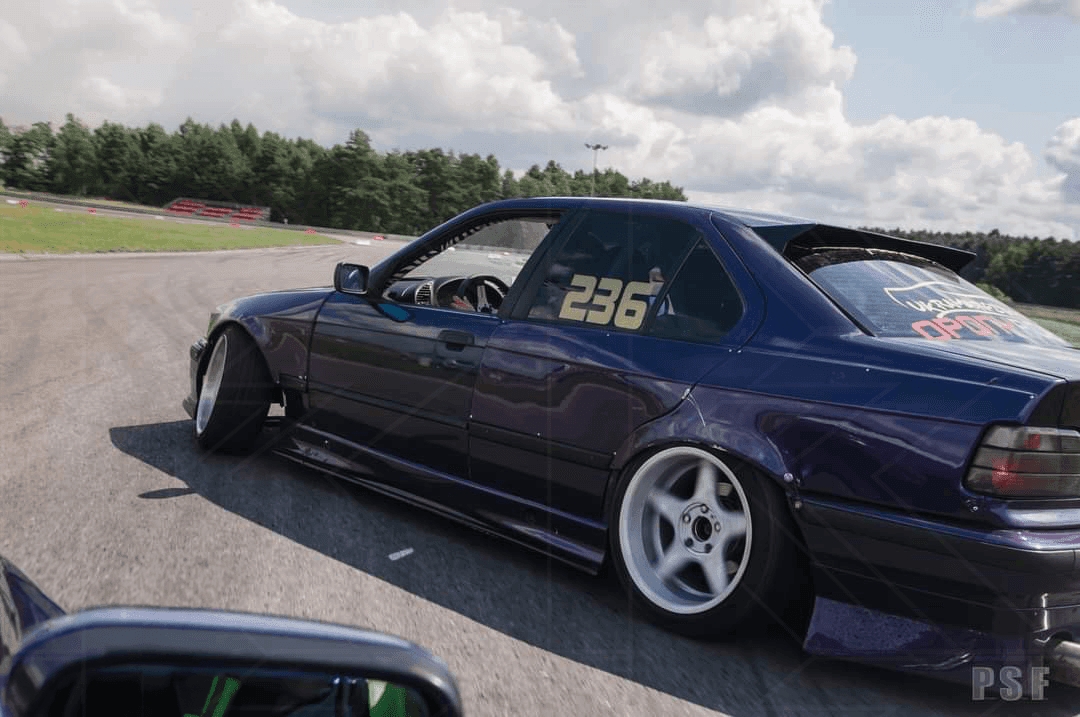 BMW E36 M3 Series 3 Black Side Skirt Extensions (1992 - 1999) - K2 Industries