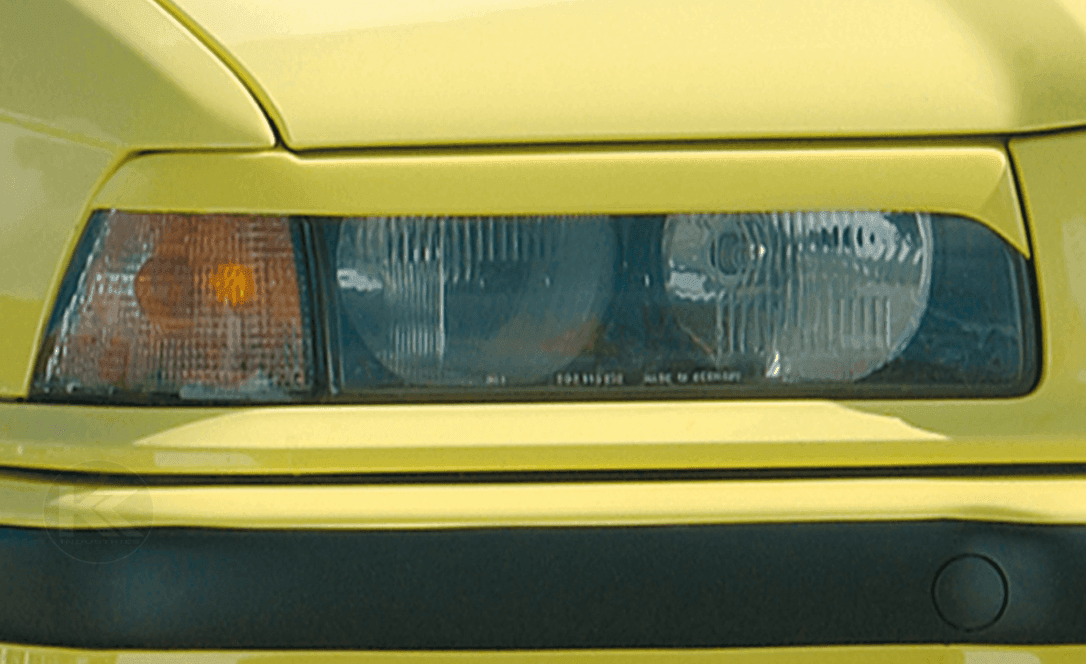 BMW E36 Rieger Headlight Eyebrows - Sedan, Compact, Wagon (1990-1999) - K2 Industries