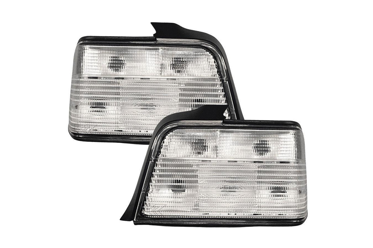 BMW E36 Sedan Custom Clear Tail Lights V3 (1992-1999) - K2 Industries