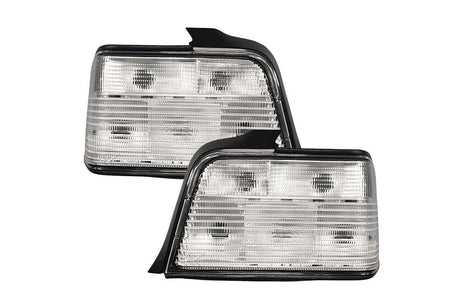 BMW E36 Sedan Custom Clear Tail Lights V3 (1992-1999) - K2 Industries
