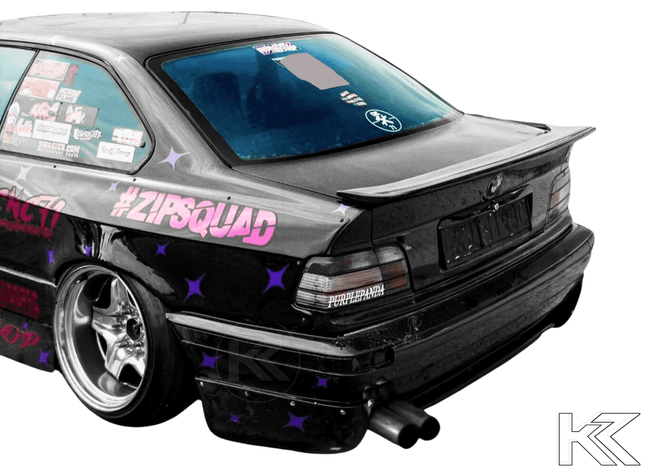 BMW E36 Series 3 Drag Wing Style Trunk Spoiler (1992 - 1999) - K2 Industries