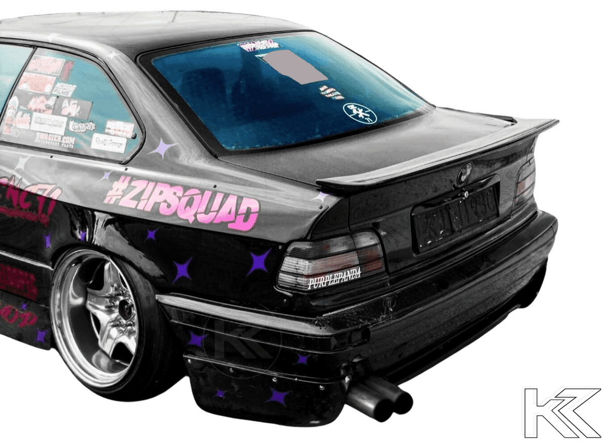 BMW E36 Series 3 Drag Wing Style Trunk Spoiler (1992 - 1999) - K2 Industries