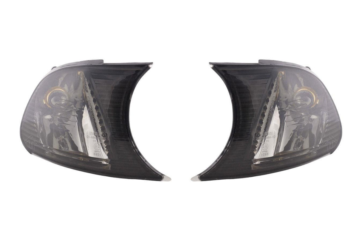 BMW E46 Coupe/Convertible Smoked Clear Clip On Corner Lights 1998-2001 - K2 Industries