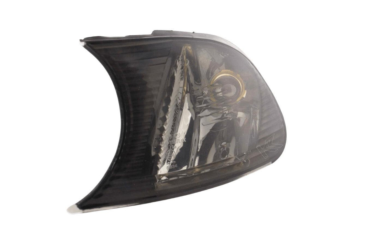 BMW E46 Coupe/Convertible Smoked Clear Clip On Corner Lights 1998-2001 - K2 Industries