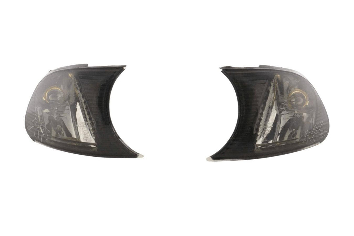 BMW E46 Coupe/Convertible Smoked Clear Clip On Corner Lights 1998-2001 - K2 Industries