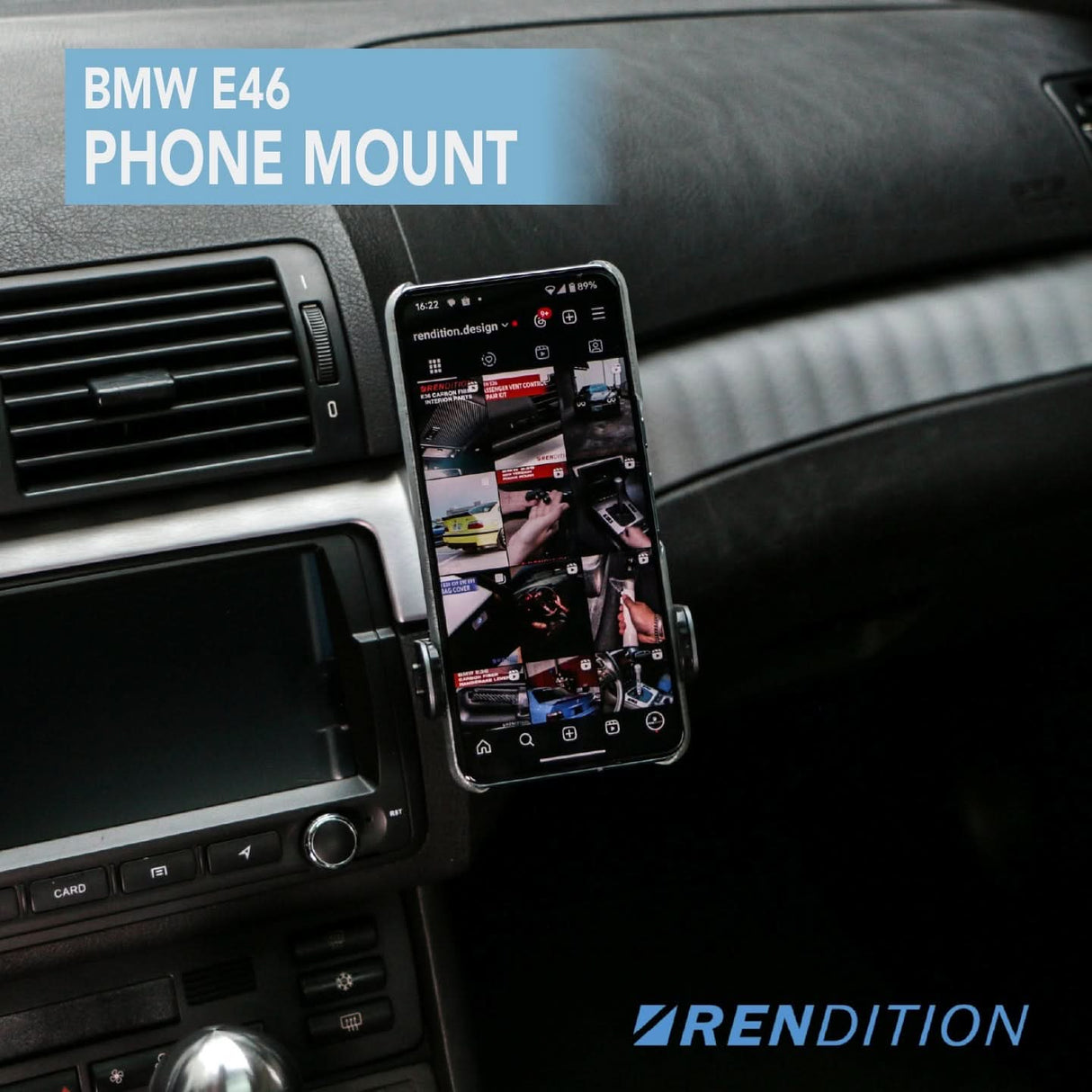 BMW E46 PHONE MOUNT - K2 Industries
