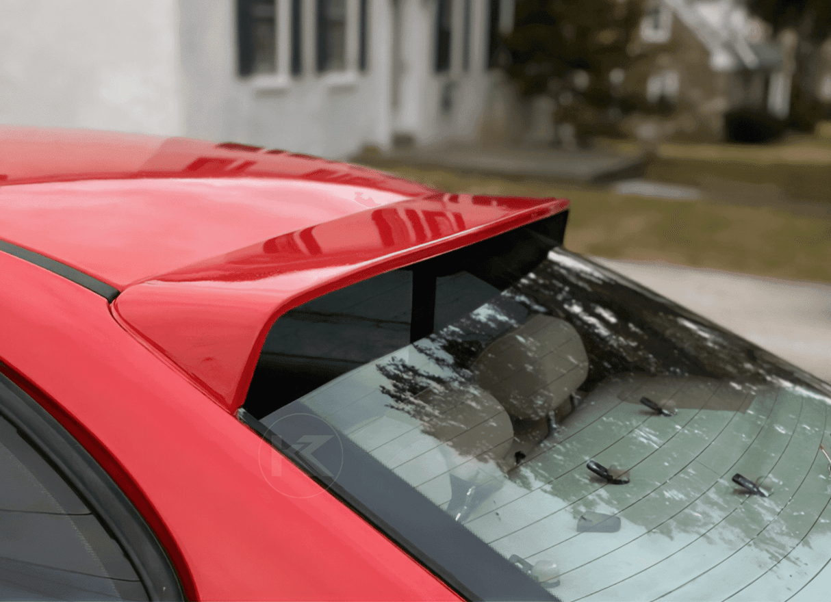 BMW E46 Sedan Series 3 Black HM Roof Spoiler (1998 - 2006) - K2 Industries