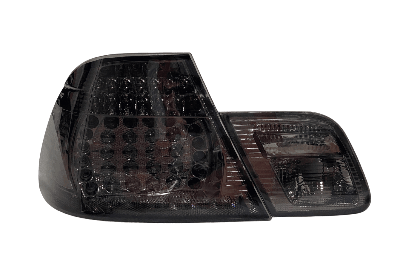 BMW E46 Coupe Clear Smoked Led Tailights - K2 Industries