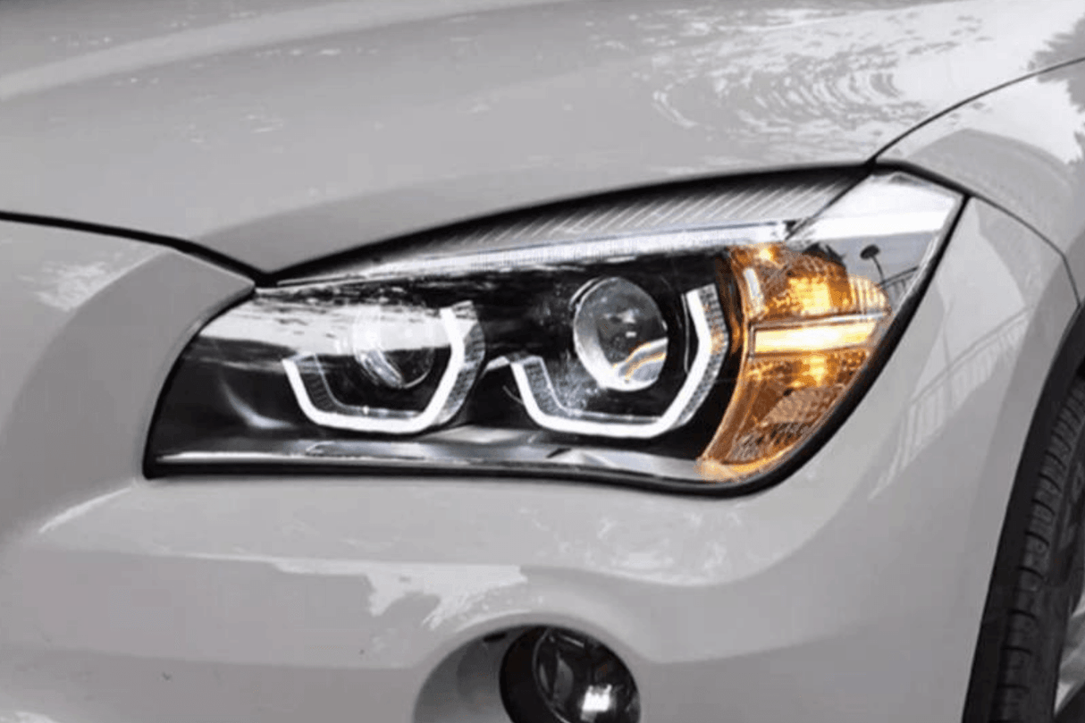BMW E84 X1 Modern Style Angel Eye HID Bi-Xenon Headlights (2010 - 2015) - K2 Industries