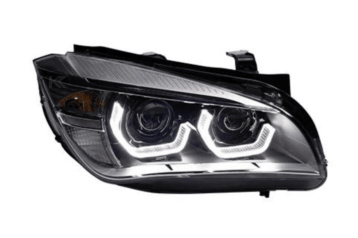 BMW E84 X1 Modern Style Angel Eye HID Bi-Xenon Headlights (2010 - 2015) - K2 Industries
