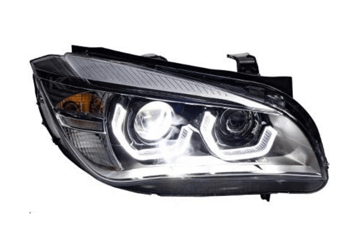 BMW E84 X1 Modern Style Angel Eye HID Bi-Xenon Headlights (2010 - 2015) - K2 Industries