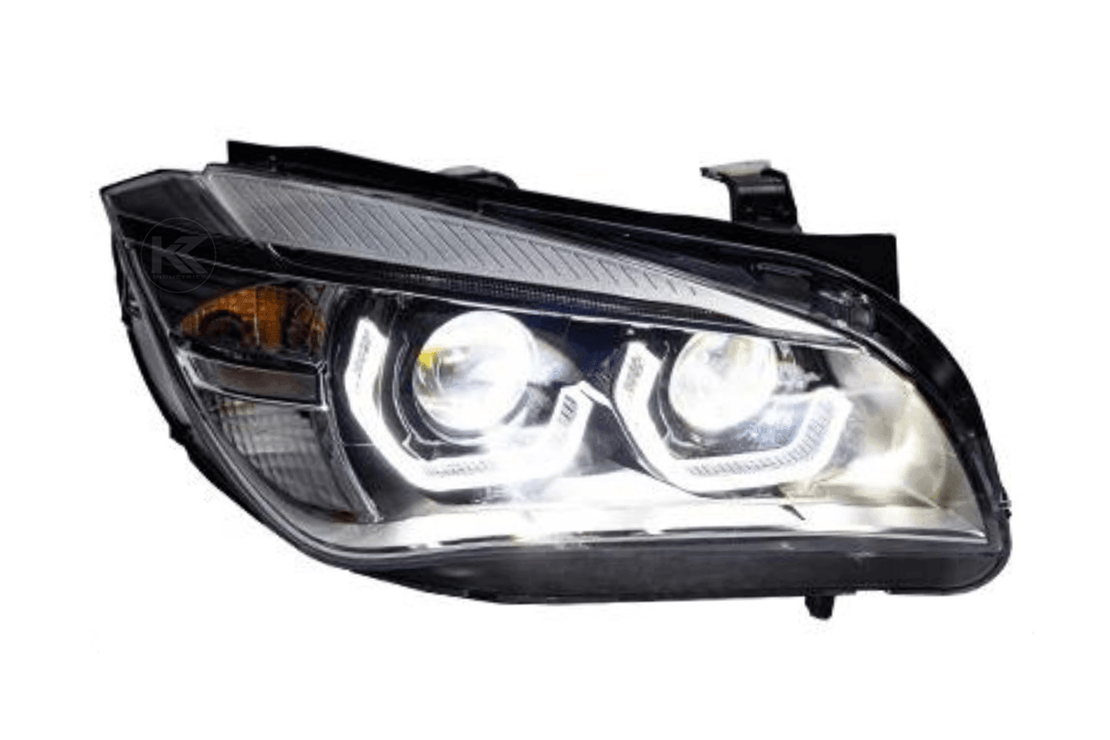 BMW E84 X1 Modern Style Angel Eye HID Bi-Xenon Headlights (2010 - 2015) - K2 Industries