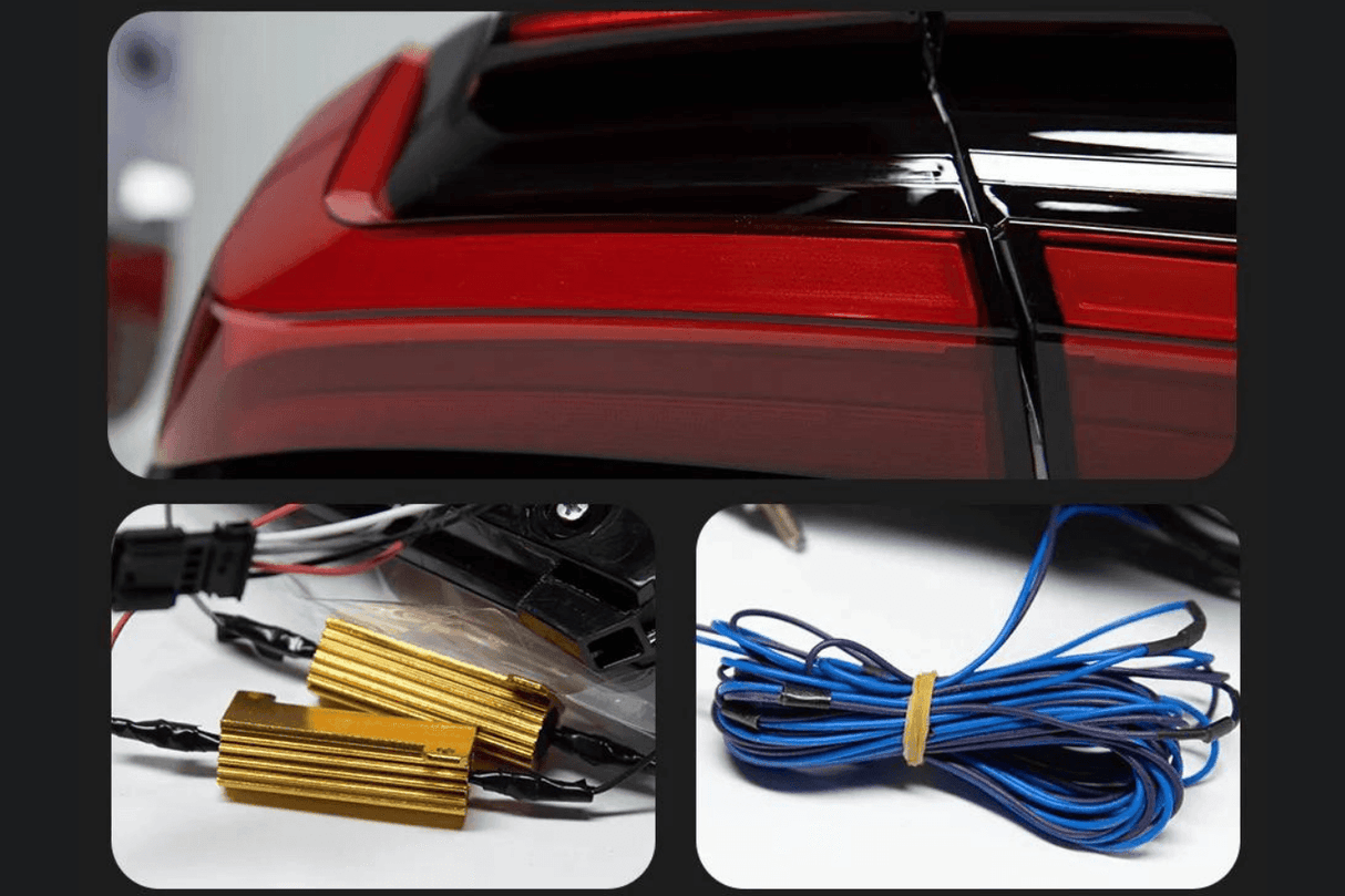 BMW F02 7 Series Red LED Luxury Beam Style Tail Lights (2008 - 2015) - K2 Industries