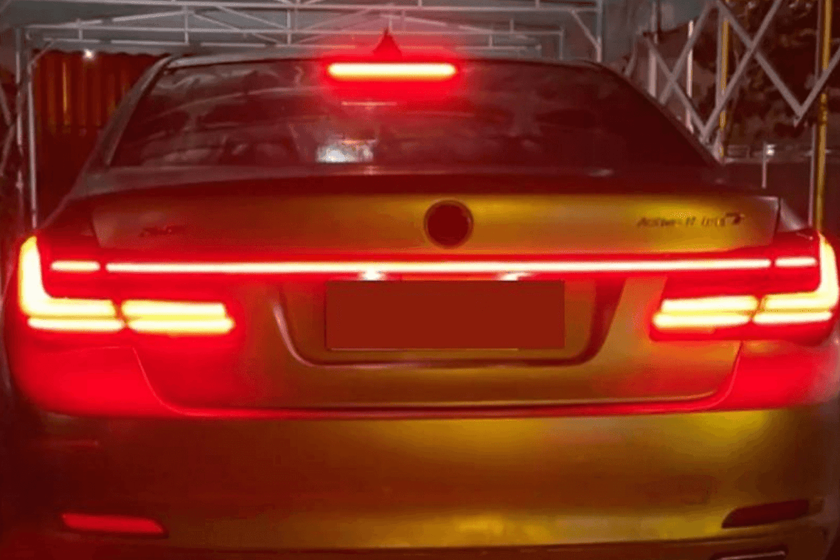 BMW F02 7 Series Red LED Luxury Beam Style Tail Lights (2008 - 2015) - K2 Industries
