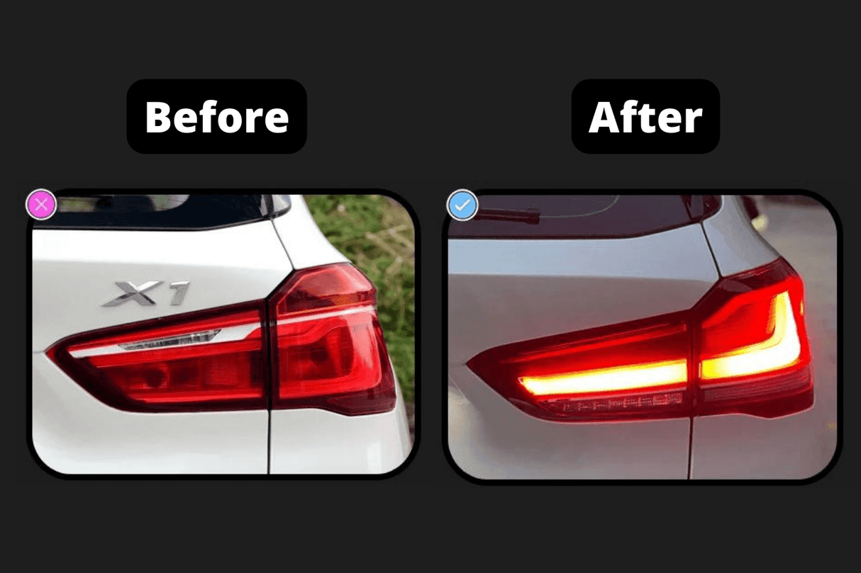 BMW F48 X1 Tail Light Update - Red and Smoked Variants (2016 - 2022) - K2 Industries