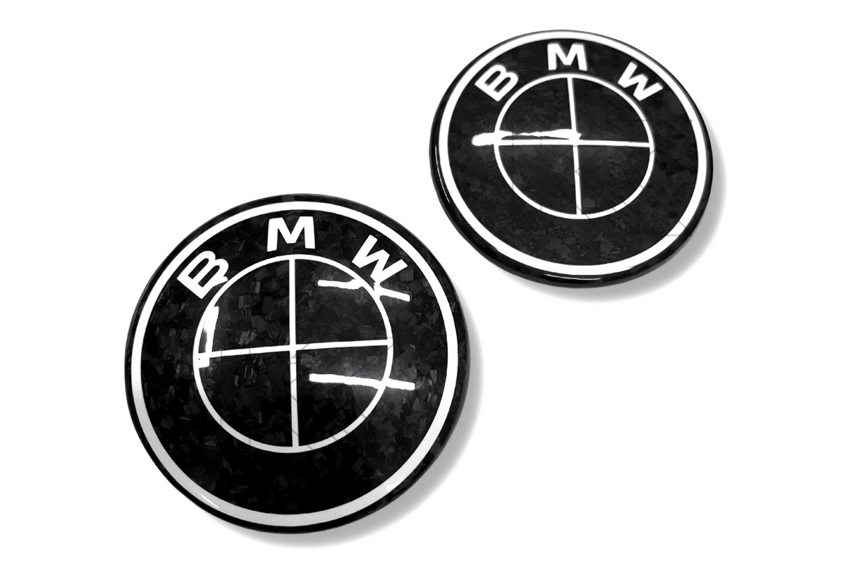 BMW Roundel Emblem Covers - Forged Carbon Style Emblem - K2 Industries