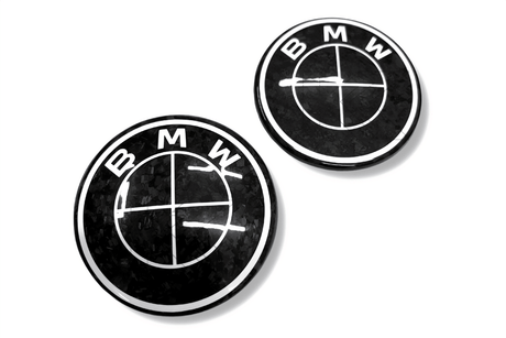 BMW Roundel Emblem Covers - Forged Carbon Style Emblem - K2 Industries