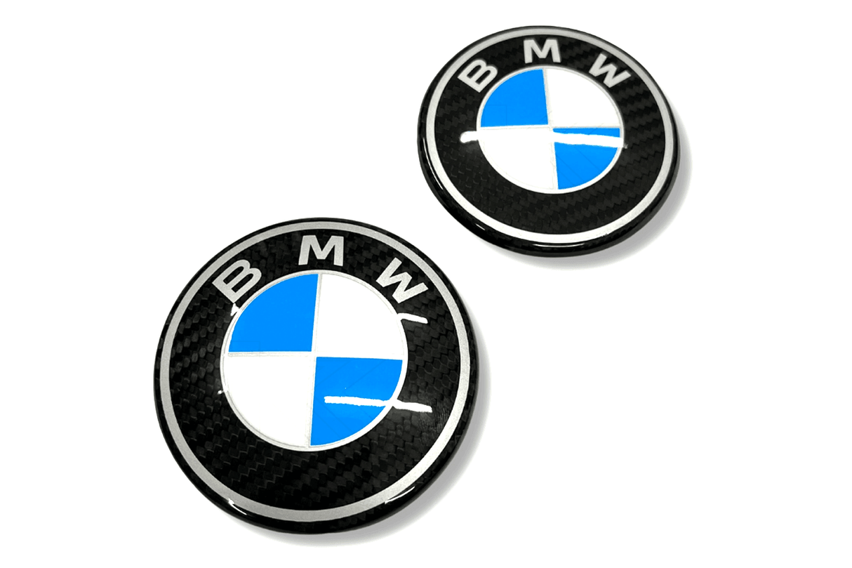 BMW Roundel Emblem Covers - OEM Style Carbon Emblem - K2 Industries