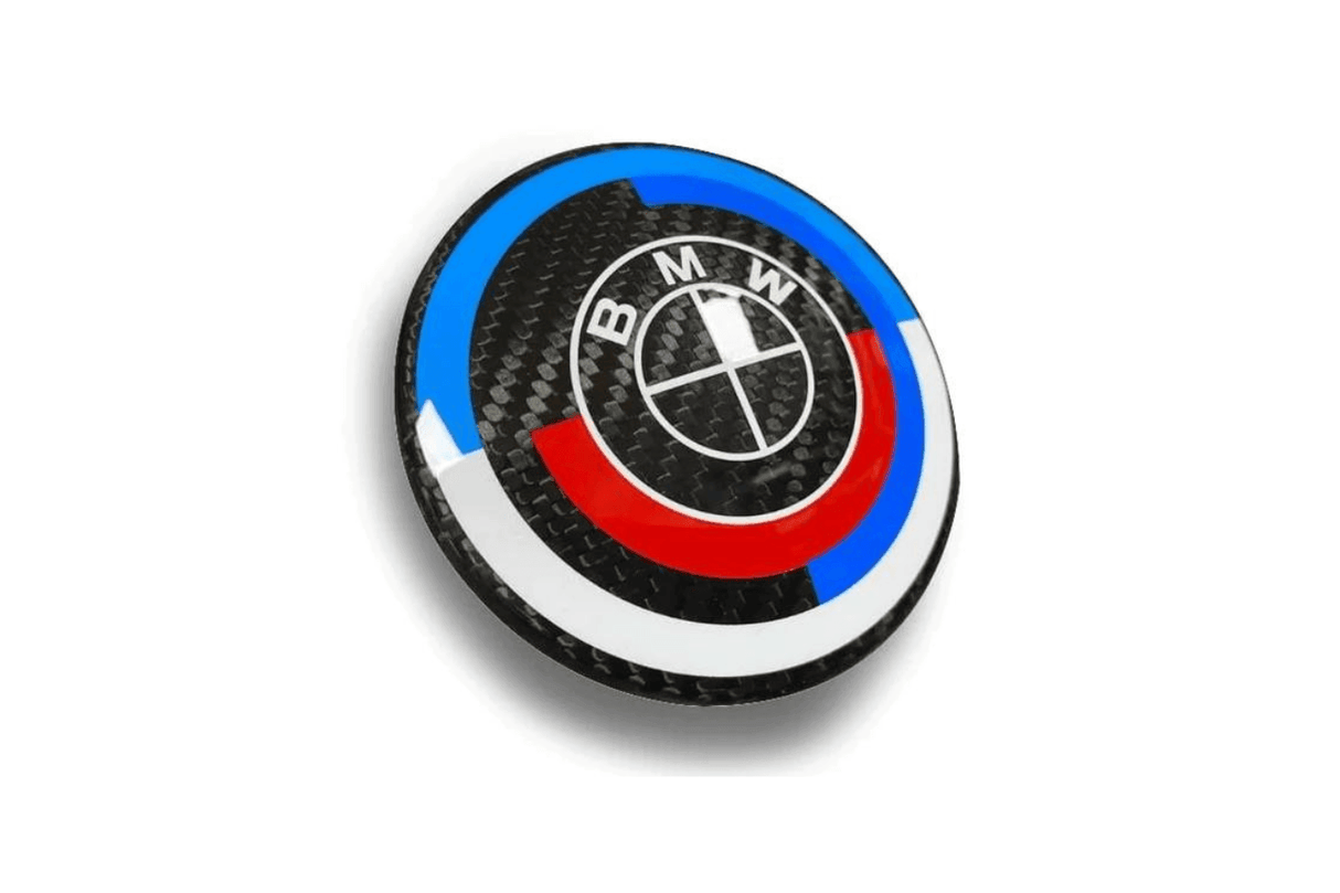 BMW Roundel Emblem Covers - Full Carbon 50th Anniversary Style - K2 Industries