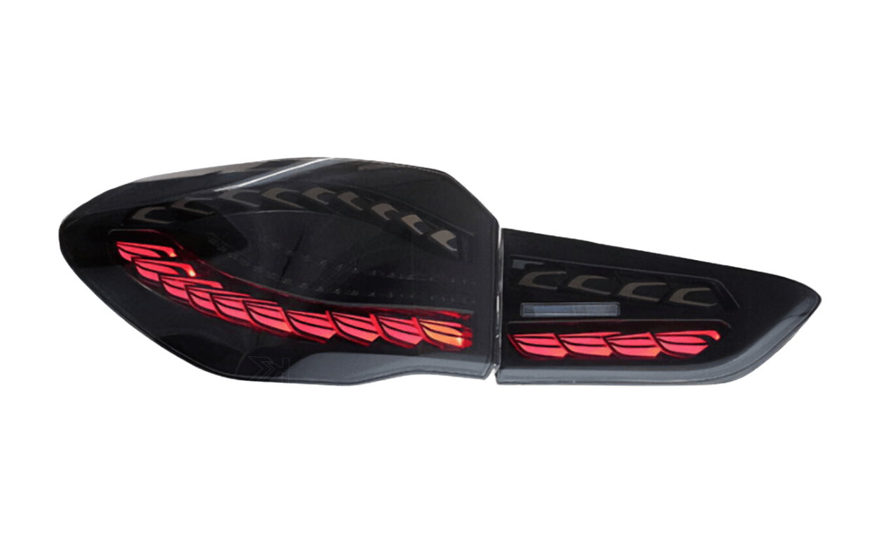 BMW X6 E71 Red and Smoked LED Tail Light Upgrades 2007-2014