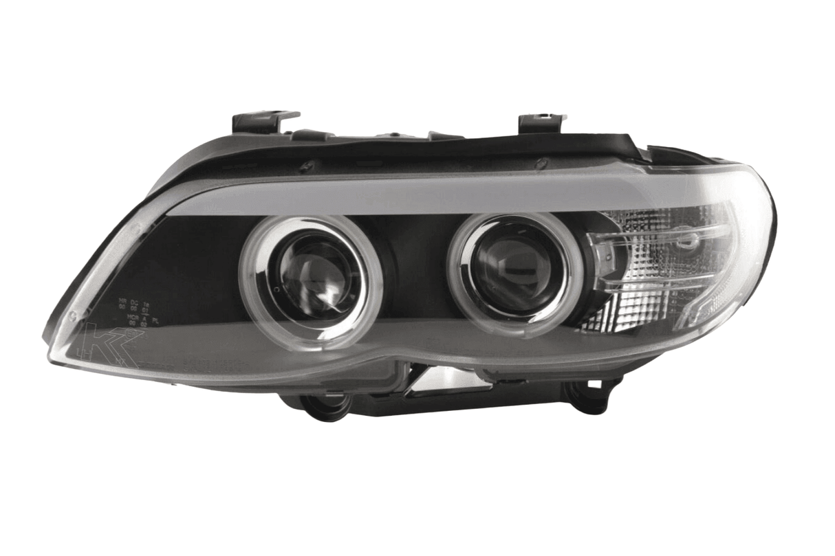 BMW X5 E53 CCFL Black Angel Eyes LED Headlights (2003-2006) - K2 Industries