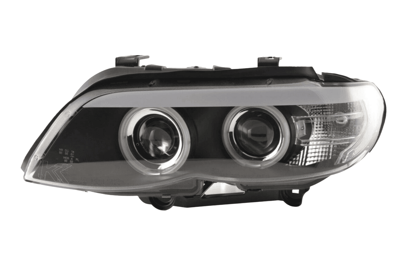 BMW X5 E53 CCFL Black Angel Eyes LED Headlights (2003-2006) - K2 Industries