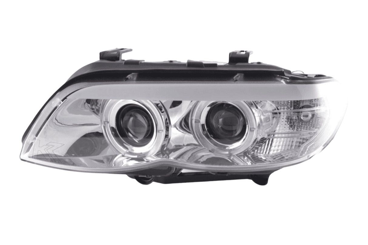 BMW X5 E53 Chrome Angel Eye LED Head Lights (2003-2006) - K2 Industries