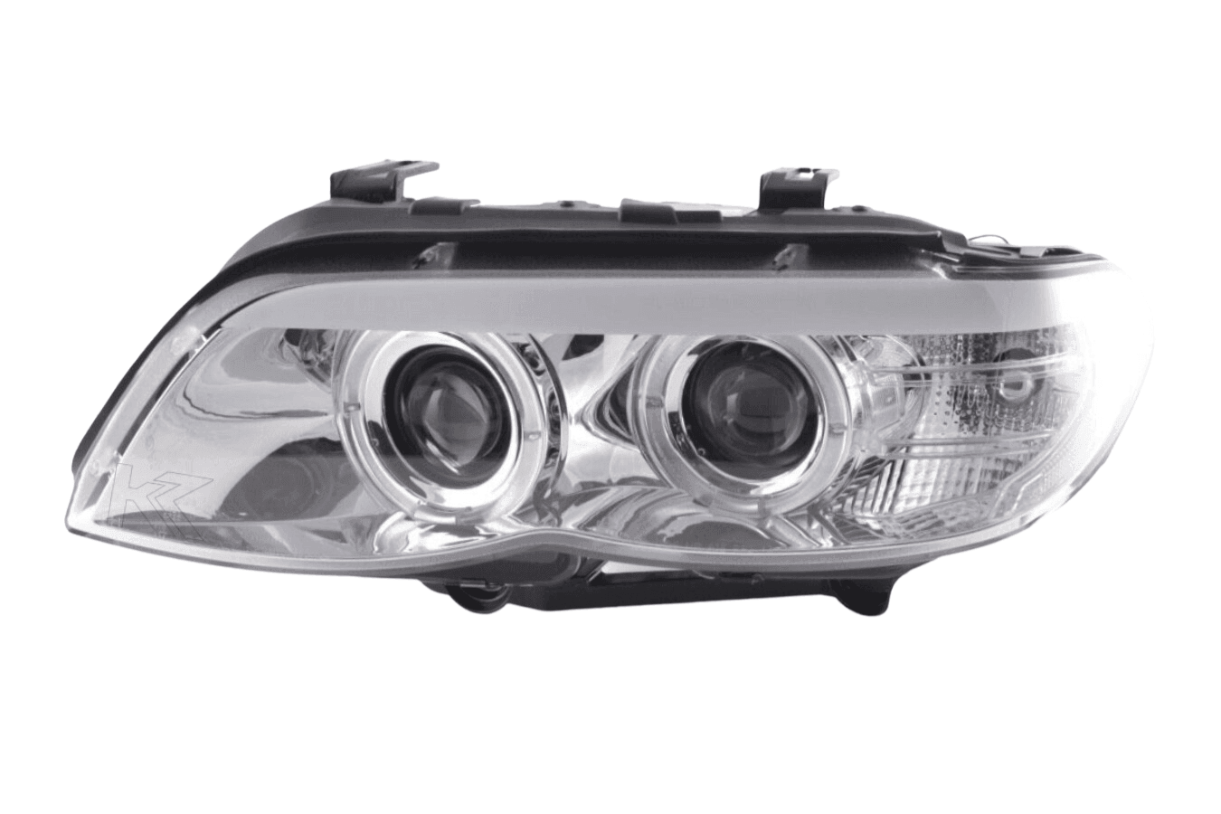 BMW X5 E53 Chrome Angel Eye LED Head Lights (2003-2006) - K2 Industries