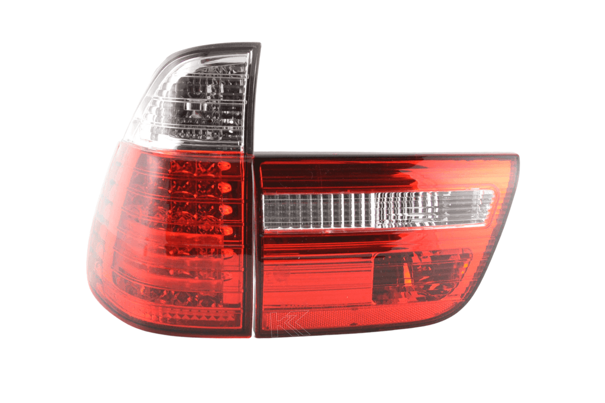 BMW X5 E53 Red LED Taillights Set (1998-2002) - K2 Industries
