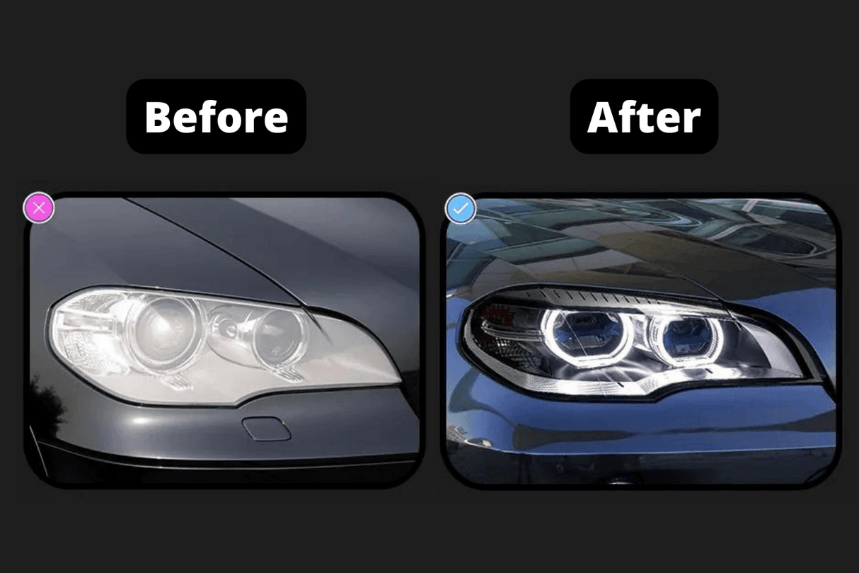 BMW X5 E70 OE Style Angel Eyes Projector Headlight (2007 - 2013) - K2 Industries