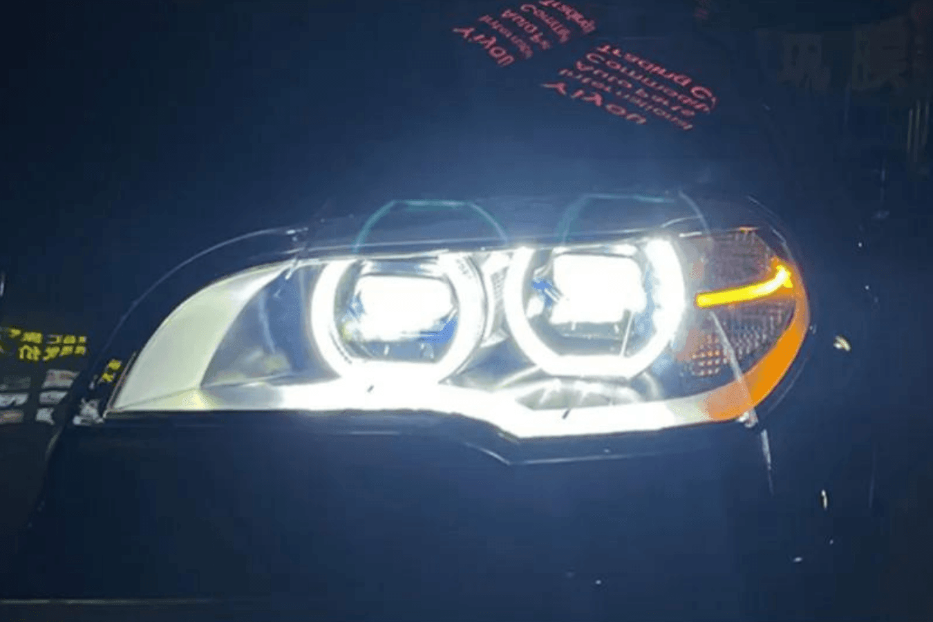 BMW X5 E70 OE Style Angel Eyes Projector Headlight (2007 - 2013) - K2 Industries