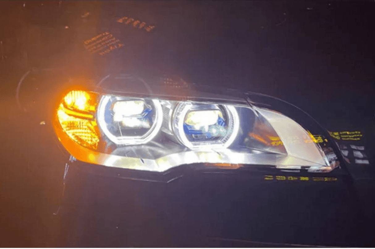 BMW X5 E70 OE Style Angel Eyes Projector Headlight (2007 - 2013) - K2 Industries