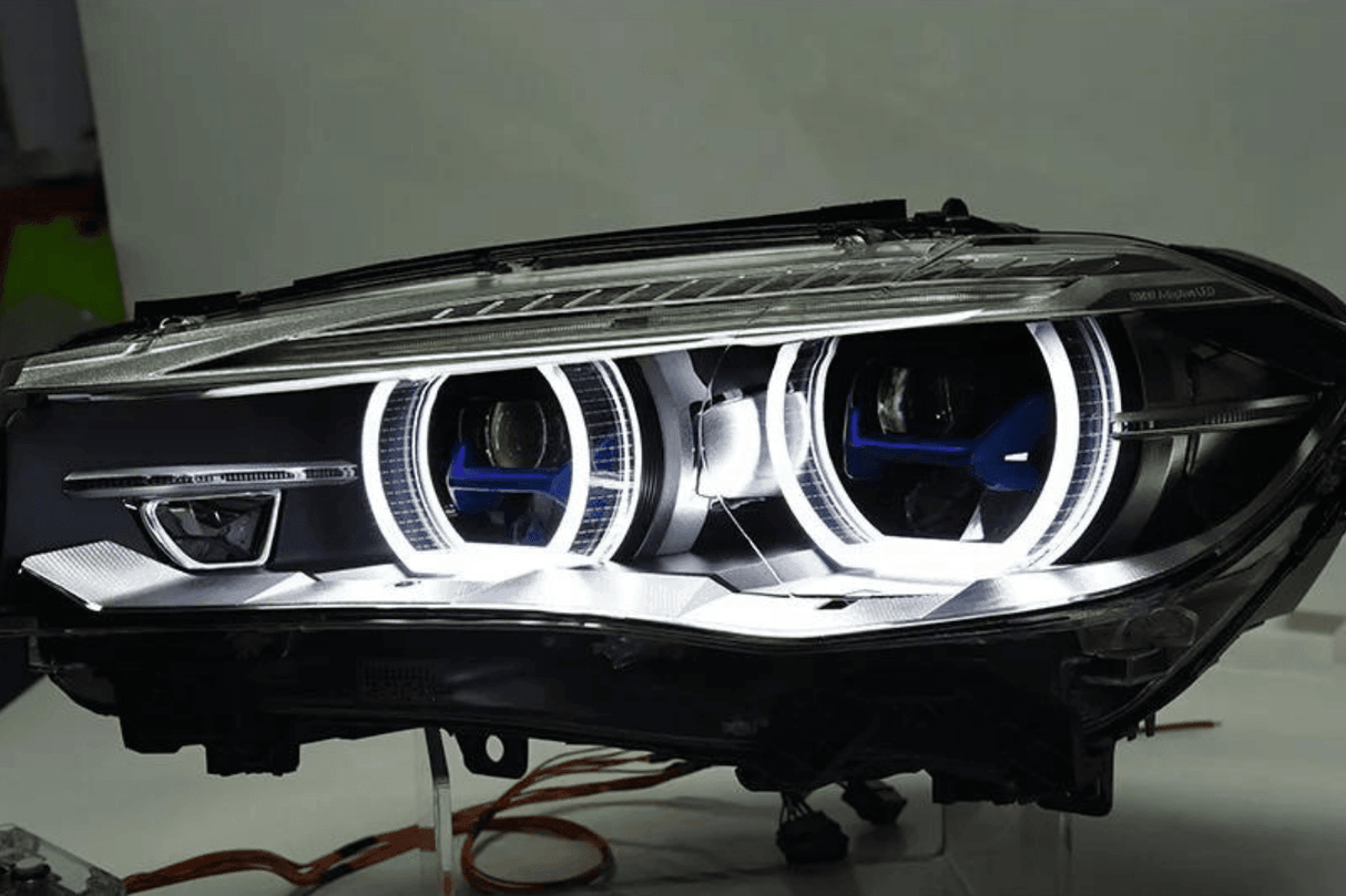 BMW X5 F15 F16 Laser Style Blue Accent Headlights Upgrade (2012 - 2019) - K2 Industries
