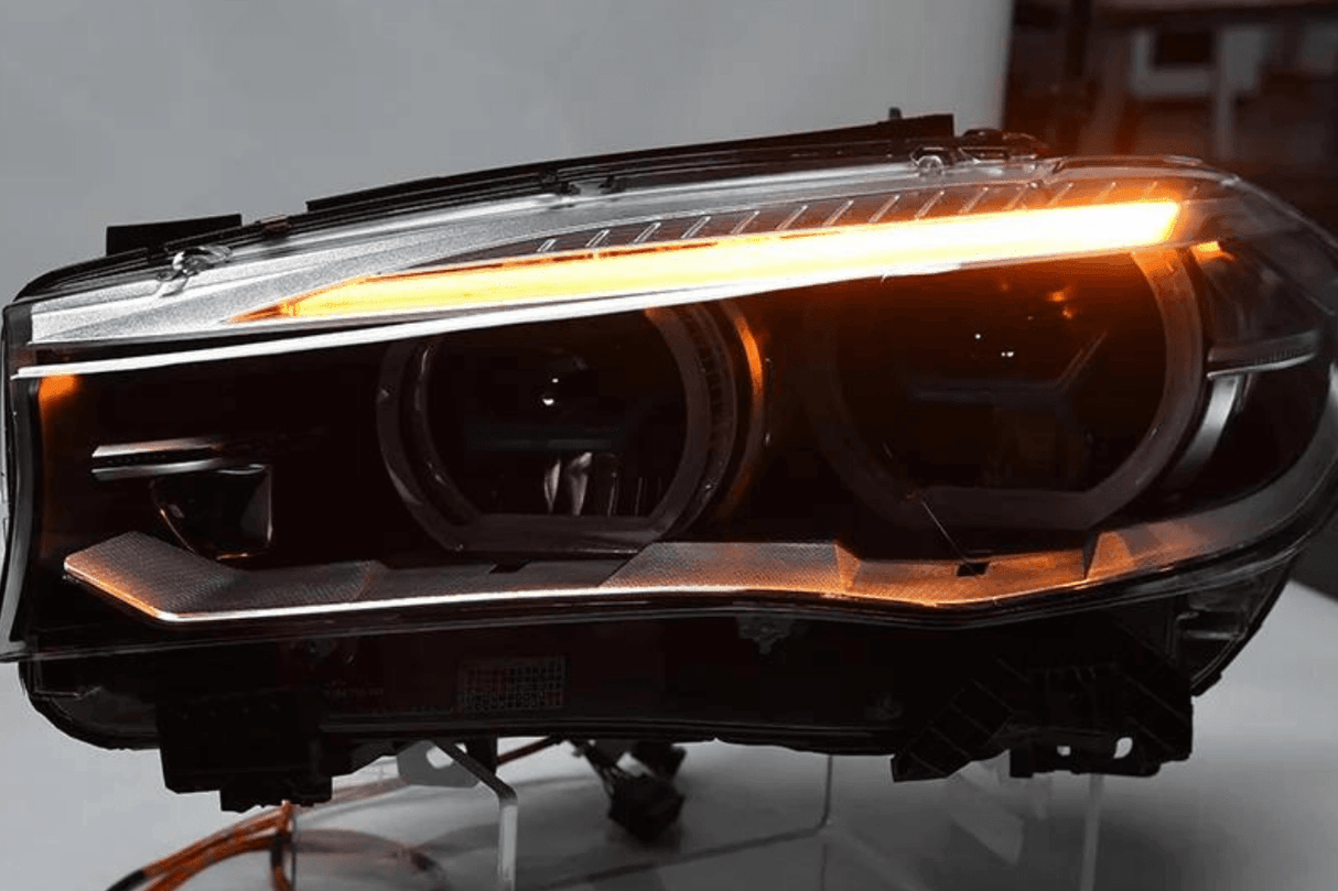 BMW X5 F15 F16 Laser Style Blue Accent Headlights Upgrade (2012 - 2019) - K2 Industries