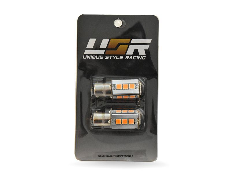 LED Amber Bulb Canbus S25 7507 PY21W Beta X1 Pair