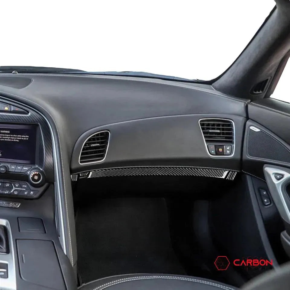 C7 Corvette 2014-2019 Carbon Fiber Glove Box Trim Overlay