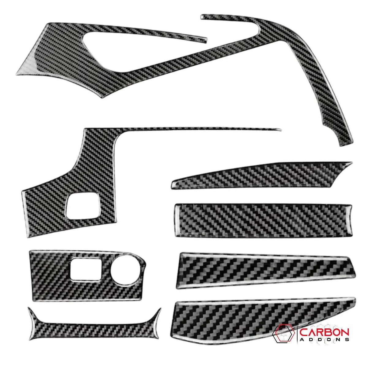 C7 Corvette 2014-2019 Carbon Fiber Multimedia Dash Trim Overlay